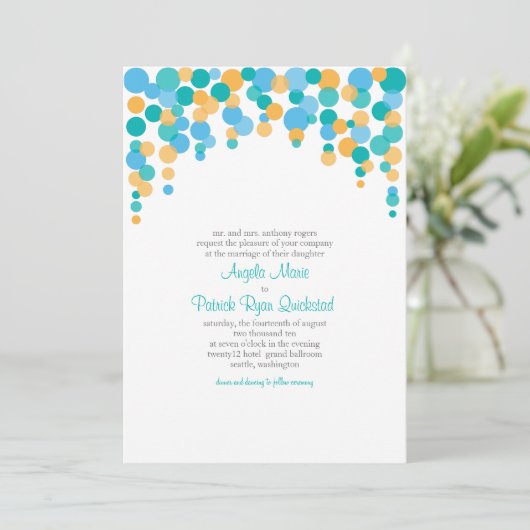 紙吹雪招待状 招待状 (スタンド正面)