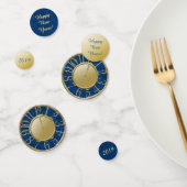 紙吹雪新年の時計の秒読みの コンフェッティ (グループ)