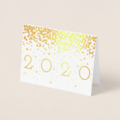 紙吹雪新年 箔カード (正面)