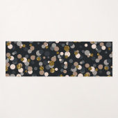 紙吹雪桃、カエデ、グレー、金ゴールドグリッター ヨガマット (正面(横))