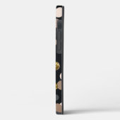 紙吹雪桃、カエデ、グレー、金ゴールドグリッター Case-Mate iPhoneケース (裏面 / 左)