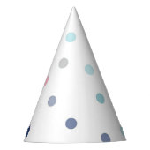 紙吹雪準備完了ドットパーティー帽子 パーティーハット (正面)