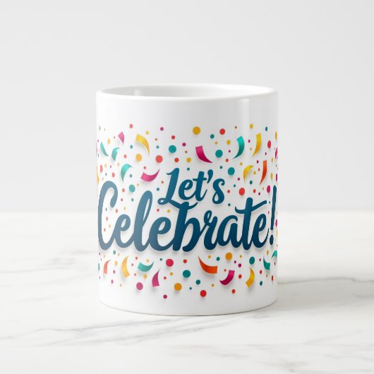 紙吹雪爆発マグ ジャンボコーヒーマグカップ (正面)