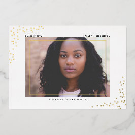 紙吹雪目盛り箔招待状 箔招待状