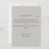 紙吹雪祝い大学院犬Capカード付き サンキューカード (裏面)