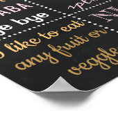 紙吹雪第1誕生日黒板看板ポスター ポスター (角)