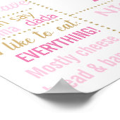 紙吹雪第1誕生日黒板看板ポスター ポスター (角)