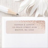 紙吹雪箔差出人住所ラベルフェイク箔 ラベル (インサイチュ)