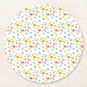 紙吹雪紙コースター ラウンドペーパーコースター (正面)