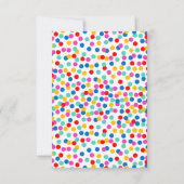 紙吹雪結婚のリハーサルディナー招待状 招待状 (裏面)