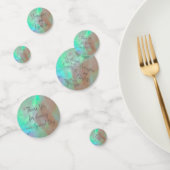 紙吹雪結婚の緑の母の真珠の緑の色相 コンフェッティ (グループ)