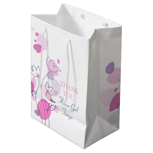 紙吹雪結婚の花の女の子の好意ミディアム抱き枕 ミディアムペーパーバッグ (正面アングル)