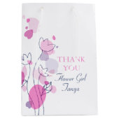 紙吹雪結婚の花の女の子の好意ミディアム抱き枕 ミディアムペーパーバッグ (正面)