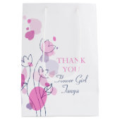 紙吹雪結婚の花の女の子の好意ミディアム抱き枕 ミディアムペーパーバッグ (裏面)