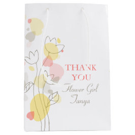 紙吹雪結婚の花の女の子の好意ミディアム抱き枕 ミディアムペーパーバッグ