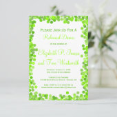 紙吹雪結婚リハーサルディナー招待状 招待状 (スタンド正面)