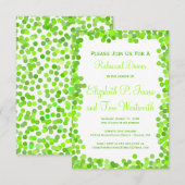 紙吹雪結婚リハーサルディナー招待状 招待状 (正面/裏面)