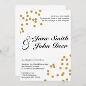 紙吹雪結婚式招待状 招待状 (正面/裏面)