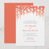 紙吹雪結婚式招待状 招待状 (正面/裏面)