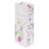 紙吹雪結婚花びら感謝していのワインバッグ ワインギフトバッグ (正面アングル)