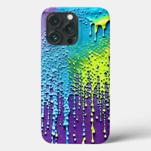 紙吹雪絵を描滴下爆発カラーおもしろい iPhone 13 PROケース