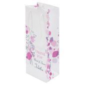 紙吹雪花びら結婚メイド・オブ・オーナー（花嫁付き添い人）ワインバッグ ワインギフトバッグ (裏面アングル)