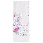 紙吹雪花びら結婚メイド・オブ・オーナー（花嫁付き添い人）ワインバッグ ワインギフトバッグ (裏面)