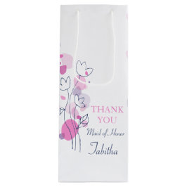 紙吹雪花びら結婚メイド・オブ・オーナー（花嫁付き添い人）ワインバッグ ワインギフトバッグ