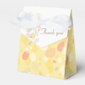 紙吹雪花感謝していお結婚式の引き出物箱 フェイバーボックス (正面サイド)