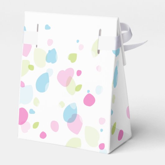 紙吹雪花感謝してい結婚式の引き出物箱 フェイバーボックス (裏面サイド)