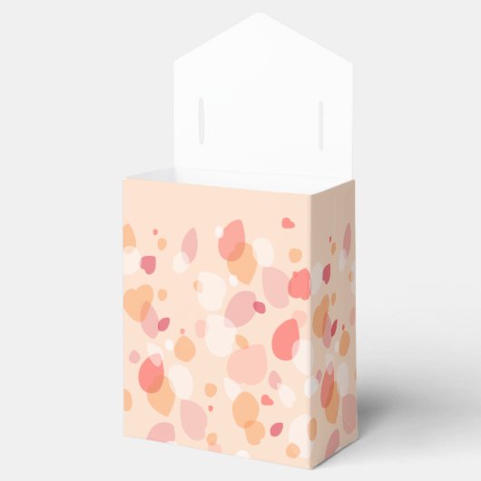 紙吹雪花感謝してい結婚式の引き出物箱 フェイバーボックス (オープン)