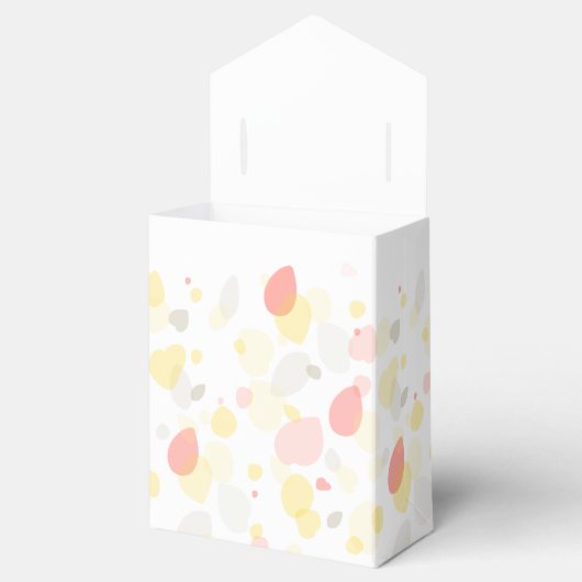 紙吹雪花感謝してい結婚式の引き出物箱 フェイバーボックス (オープン)