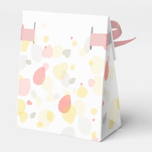 紙吹雪花感謝してい結婚式の引き出物箱 フェイバーボックス (裏面サイド)