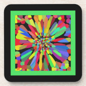 紙吹雪花 コースター (正面)