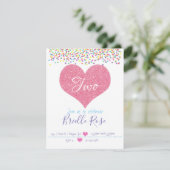 紙吹雪誕生日招待状 招待状 (スタンド正面)