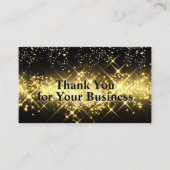 紙吹雪金ゴールドきらめく | Thank Youロイヤリティカード ロイヤリティカード (正面)