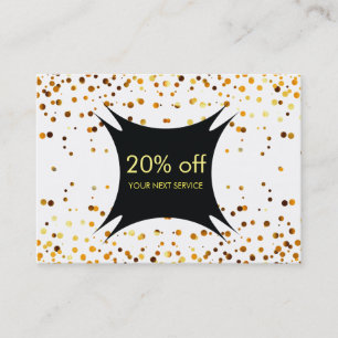 紙吹雪金ゴールドクーポン割引ギフト券 割引カード