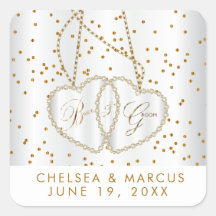 紙吹雪金ゴールドドットと美しいダイヤモンドハート