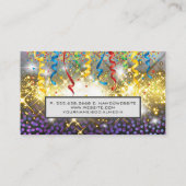 紙吹雪金ゴールド輝き 名刺 (裏面)