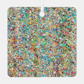 紙吹雪金属オーナメント メタルオーナメント (裏面)