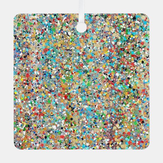 紙吹雪金属オーナメント メタルオーナメント (正面)