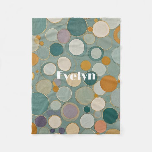 紙吹雪電流 フリースブランケット (正面)