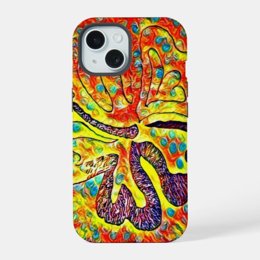 紙吹雪電話ケース iPhone 15ケース (裏面)