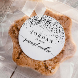 紙吹雪頭が切れるワンクッキー卒業パーティーの好意 ラウンドシール