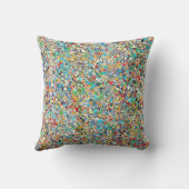 紙吹雪16 x 16コットン装飾用クッション クッション (裏面)