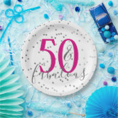 紙吹雪50と素晴らしい誕生日パーティープレート ペーパープレート (パーティー)