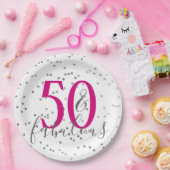 紙吹雪50と素晴らしい誕生日パーティープレート ペーパープレート (パーティー)