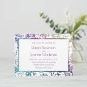 紙吹雪 |カラフルダイヤモンド結婚ダスト 招待状 (スタンド正面)