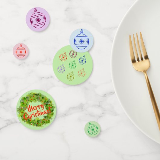 紙吹雪-クリスマスオーナメント コンフェッティ (グループ)