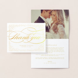 紙吹雪・ドクラシックットと結婚Script's Thank You 箔カード